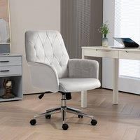 Vinsetto Swivel Computer Chair Light Grey
