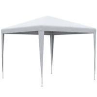 Outsunny Garden Gazebo Marquee Party Tent Wedding Canopy Patio White 2.7 x 2.7m