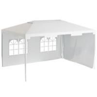 Outsunny 3 x 4 m Garden Gazebo Outdoor Canopy Marquee Party Tent White