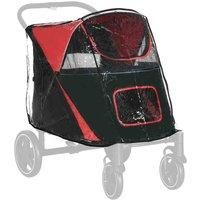 PawHut Dog Stroller Rain Cover, Cover for Dog Pram Stroller Buggy for Large Medium Dogs with Rear Entry