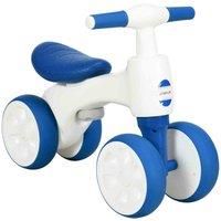 AIYAPLAY Balance Bike for 18-36 Months with Anti Slip Handlebars, 4 Wheels, No Pedal, Gift for Boys and Girls - Blue