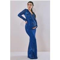 Maternity Starburst Sequin Maxi