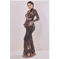 Maternity Starburst Sequin Maxi