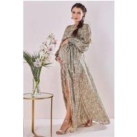 Maternity Chiffon Printed Maxi
