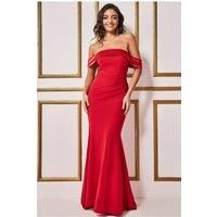 Satin Band Bandeau Maxi Dress