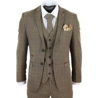 3 Piece Tweed Check Vintage Retro Suit