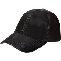 Infinity Leather Unisex Real Nappa Leather Adjustable Golf Snapback Plain Baseball Cap Hat in Brown
