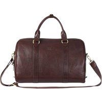 Infinity Leather Vintage Genuine Leather Holdall Duffle Gym Travel Bag - Atlas in Brown
