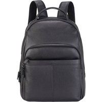 Leather Rucksack Backpack – Genuine Cowhide Laptop Bag 15.6” – Vintage Travel Shoulder Backpack for Men & Women – 21L Unisex Daypack with Hidden Pocket & Adjustable Straps