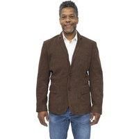Men's Brown Suede Blazer Jacket Soft Real Italian Leather Fitted Vintage Coat