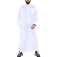 Thobe Jubba Saudi Islamic Arabic Eid Cotton Kaftan Jubbah Umrah Robe