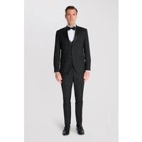 carter & jones Mens Edina Tux 3pc Suit Black 34S