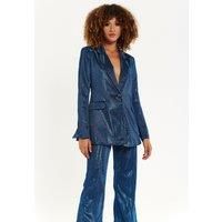 House of Holland Navy Shimmer Blazer