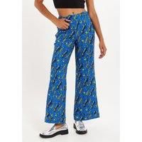 Rocket Print Diamante Embellished Trousers