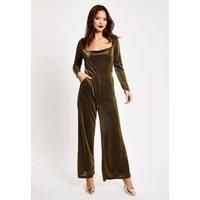 Gold Cowl Neck Lurex Jumpsuit