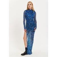 House Of Holland Rocket Print Mesh Dress