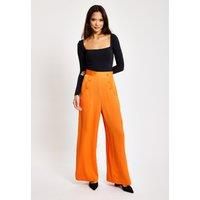 Orange Wide Leg Trousers