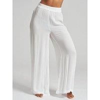South Beach Crinkle Vicose Wide Leg Trousers