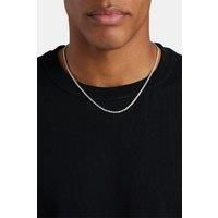 Cernucci Men's 2.5mm Micro Tennis Chain in Metallic Silver | Size: 20 inches