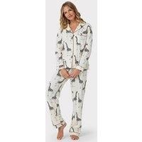 Chelsea Peers Organic Cotton Giraffe Print Long Pyjamas