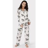 Chelsea Peers Maternity White Zebra Print - White