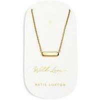 Katie Loxton Signet Necklace , Gold , Necklace , 45Cm + 5Cm Extender