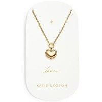 Katie Loxton Love Heart Necklace , Gold , Necklace , 45Cm + 5Cm Extender
