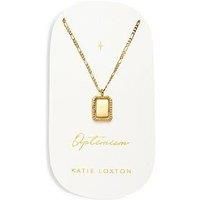 Katie Loxton Optimism Spinning Amulet 18-Karat Gold-Plated Necklace