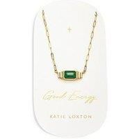 Katie Loxton Malachite Necklace , Gold , Necklace , 40Cm + 5Cm Extender