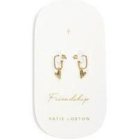 Katie Loxton Heart Earrings , Gold , Earrings , 1.3Cm X 0.1Cm X 0.9Cm