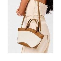 Katie Loxton Siena Canvas Mini Tote - Canvas Cognac