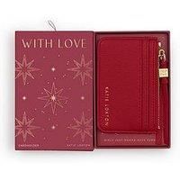 Katie Loxton Gift Boxed Cardholder - Garnet Red