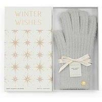 Katie Loxton Gift Boxed Soft Knit Gloves - Pastel Grey