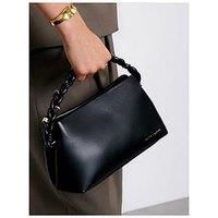 Katie Loxton Arden Braided Top Handle Bag - Black