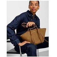 Katie Loxton Celina Faux Suede Small Tote Bag - Caramel Faux Suede