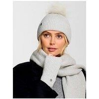 Katie Loxton Sequin Scarf - Pale Grey