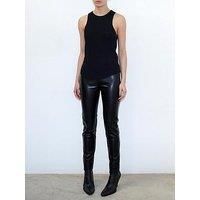Religion Faux Leather Trousers - Black