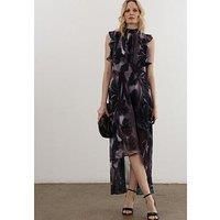 Religion Eclipse Ruffle Sleeve Maxi Dress - Purple