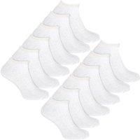 12 Pack Mens 100% Cotton Trainer Socks