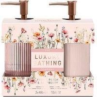 The Luxury Bathing Company Heavenly Hand Care Duo - Peony, Peach & Raspberry