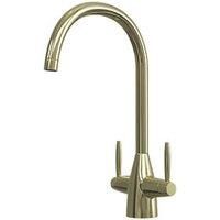 ETAL Astrid Dual Lever Kitchen Mixer Polished Brass (313JL)