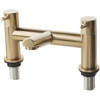 ETAL Juke Deck-Mounted Bath Filler Tap Brushed Brass (101YU)