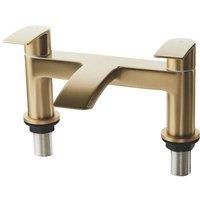 ETAL Spear Deck-Mounted Bath Filler Tap Brushed Brass (565YU)