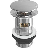 ETAL Slotted Mushroom Push Button Basin Waste Chrome 66mm (173VN)