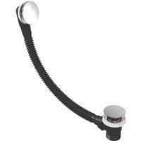 EASYCLEAN SPRUNG PLUG BATH WASTE POP UP CLICK CLACK OVERFLOW CHROME FINISH