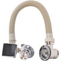 ETAL Freeflow Gravity-Pumped & HP/Combi Square Bath Filler, Clicker Waste & Overflow Chrome (307VN)