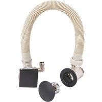 ETAL Freeflow Gravity-Pumped & HP/Combi Square Bath Filler, Clicker Waste & Overflow Matt Black (710VN)