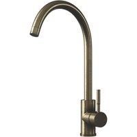 ETAL Vito Single Lever Mono Mixer Kitchen Tap Brushed Steel (744VN)
