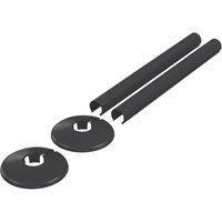 ETAL Enzo Radiator Pipe Covers and Collars Set Anthracite 16mm x 200mm 4 Pieces (859YU)