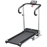 Homcom Electric Treadmill Home Running Machine 500W 28Kg-Black/Grey